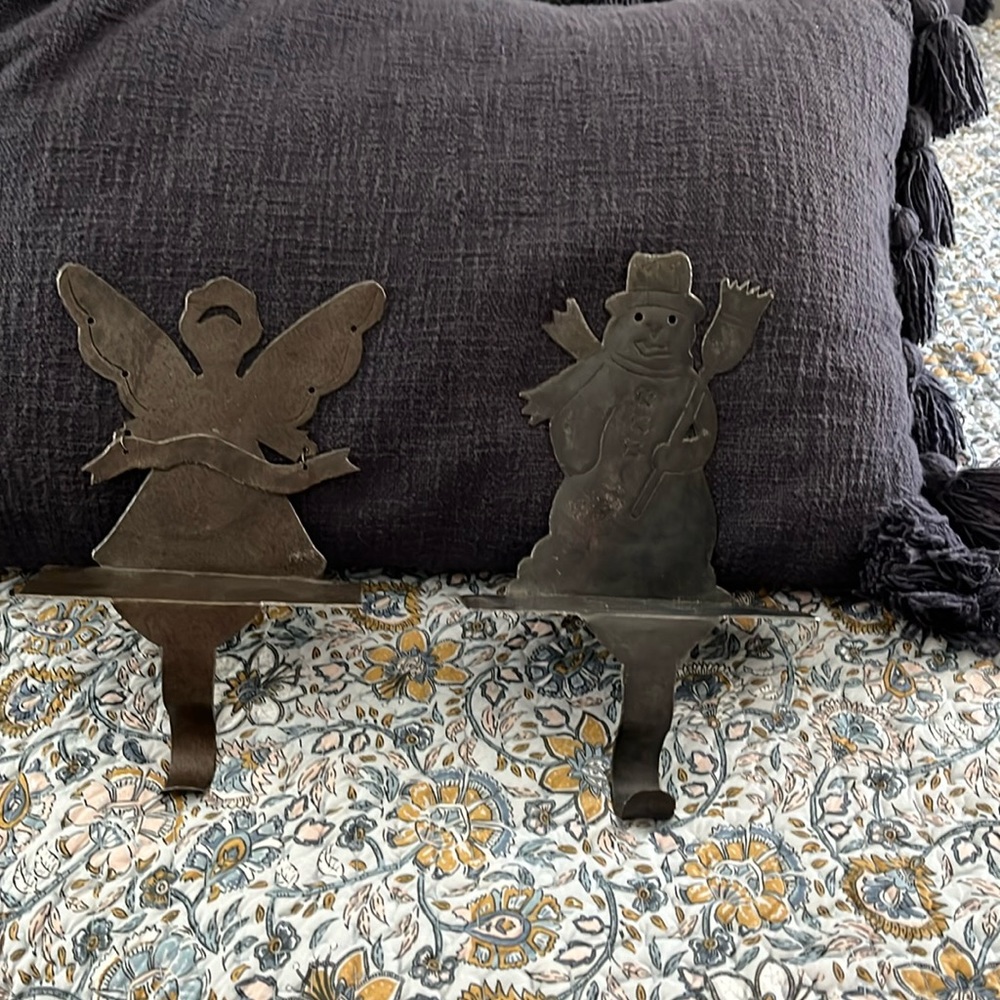 Metal Christmas stocking holders